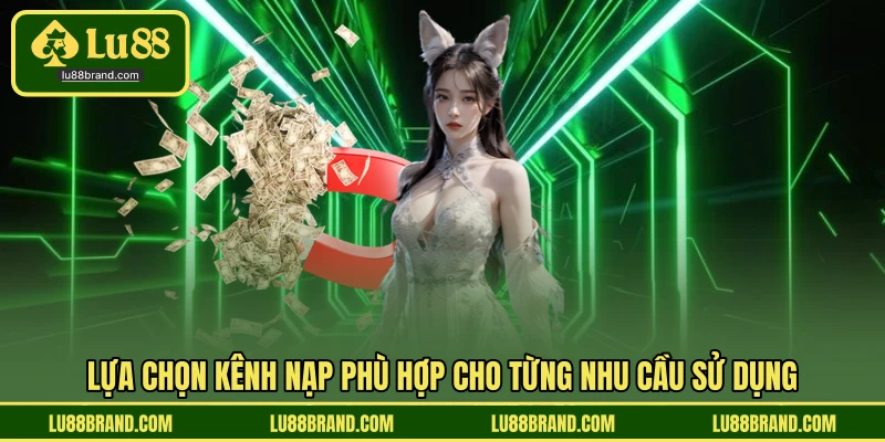 Lựa chọn kênh nạp phù hợp cho từng nhu cầu sử dụng